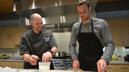 Survey Says: Which teammate's the best cook? taken in Cranberry, Pa. (Penguins)